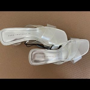 Zara clear sandals